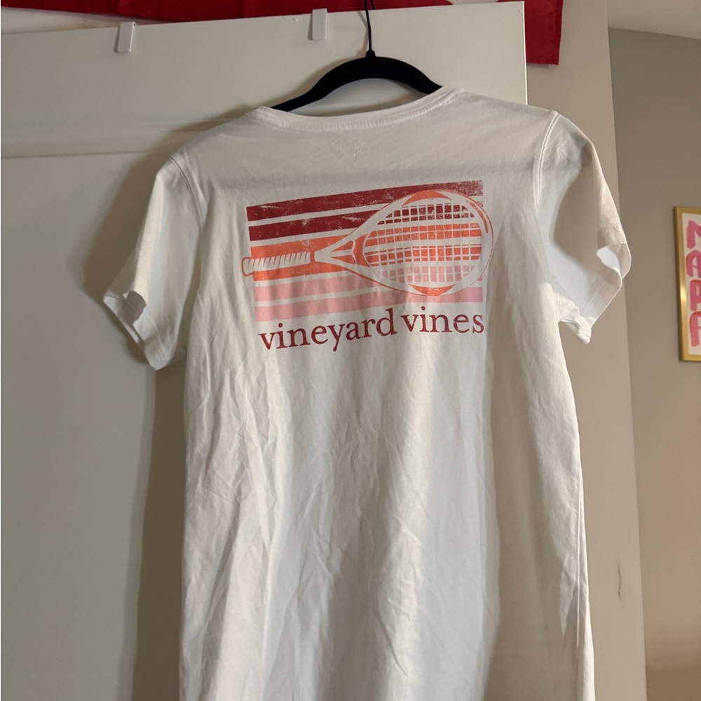 Vineyard Vines White Tennis T-Shirt